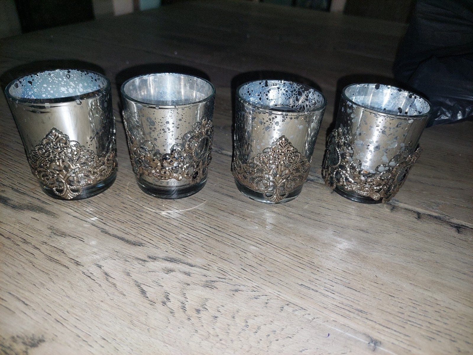 Diverse waxinelichthouders, Gebruikt, Meerkleurig, Waxinelichthouder, Ophalen of Verzenden