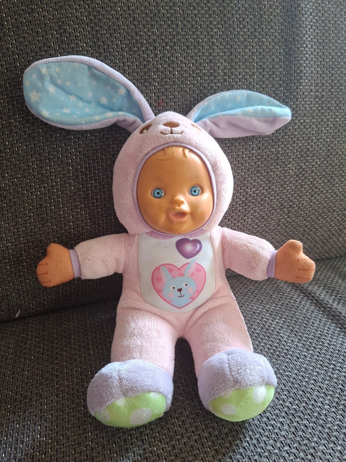 VTech Knuffel Pop Konijn met Geluid op Batterijen, Overige merken, Konijn, Ophalen of Verzenden, Roze