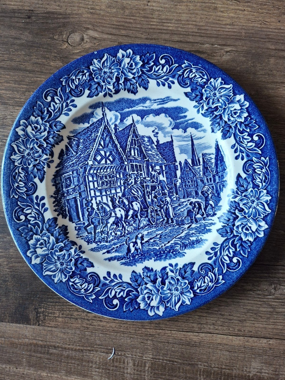 Verzamelbord; een english ironstone tableware dinerbord, Ophalen of Verzenden