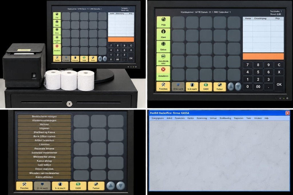 Compleet touchscreen kassasysteem van PosBill, Zakelijke goederen, Ophalen of Verzenden