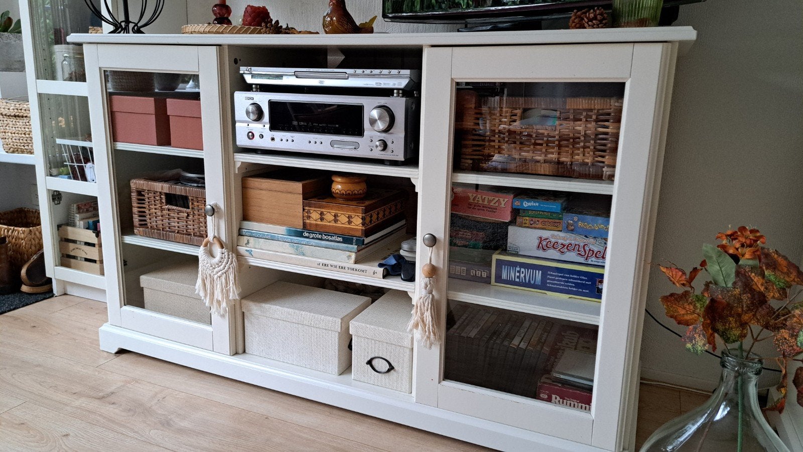Ikea liatorp dressoir wit (teab), Ophalen of Verzenden, Gebruikt, 25 tot 50 cm, 100 tot 150 cm