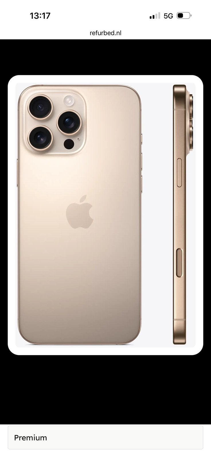 Iphone 16 Pro max, Telecommunicatie, Mobiele telefoons | Apple iPhone, 512 GB, IPhone 16 Pro Max, Ophalen of Verzenden, Zo goed als nieuw