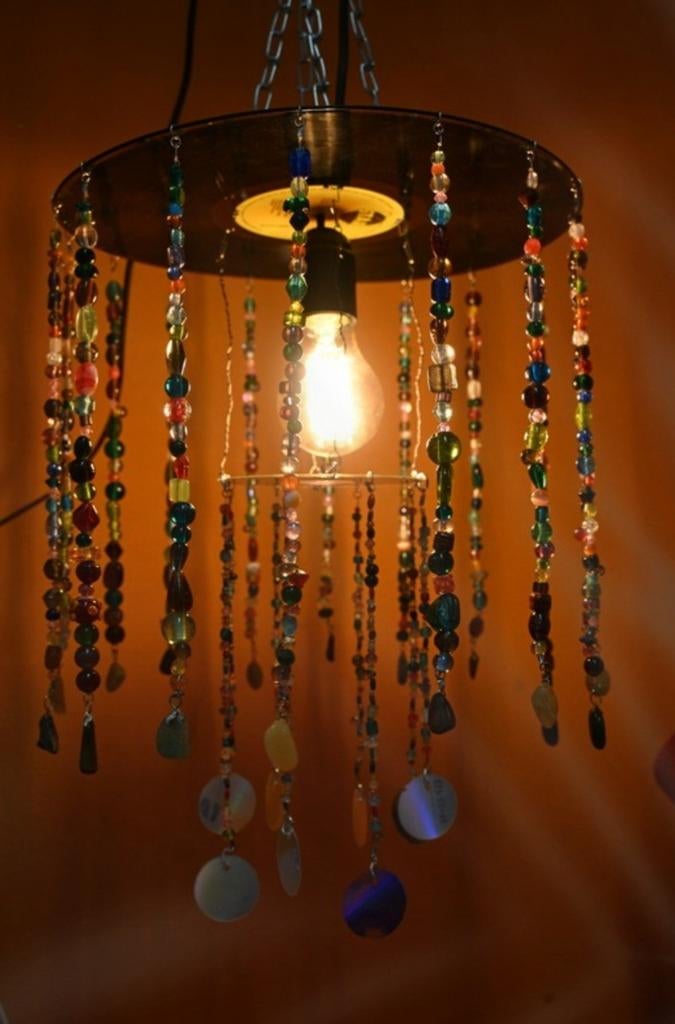 Handgemaakte muziek-lovers kroonluchter lamp, Ophalen of Verzenden