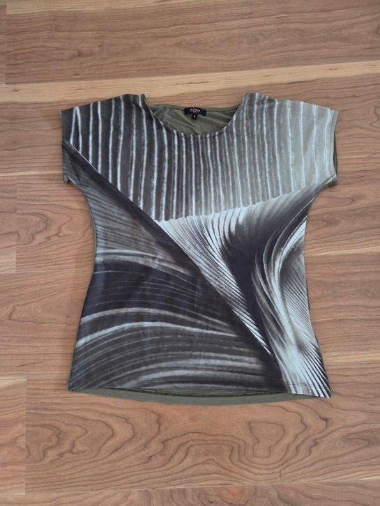Stijlvolle mouwloze top met abstracte print, Enjoy, Ophalen of Verzenden, Zo goed als nieuw, Korte mouw
