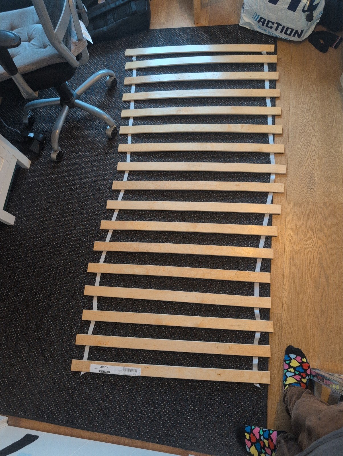 2x luroy 90x200 lattenbodem, Ophalen, Eenpersoons, 90 cm