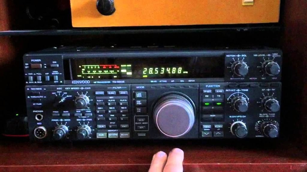 kenwood 850 met mike en box, Telecommunicatie, Zenders en Ontvangers, Ophalen of Verzenden, Gebruikt, Zender en Ontvanger