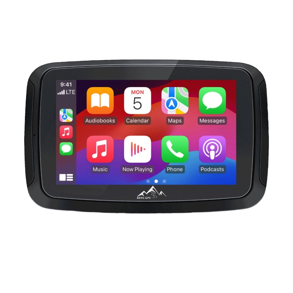 5-inch Motornavigatie met Carplay Android Auto - Waterdicht, Motoren, Ophalen of Verzenden, Gebruikt