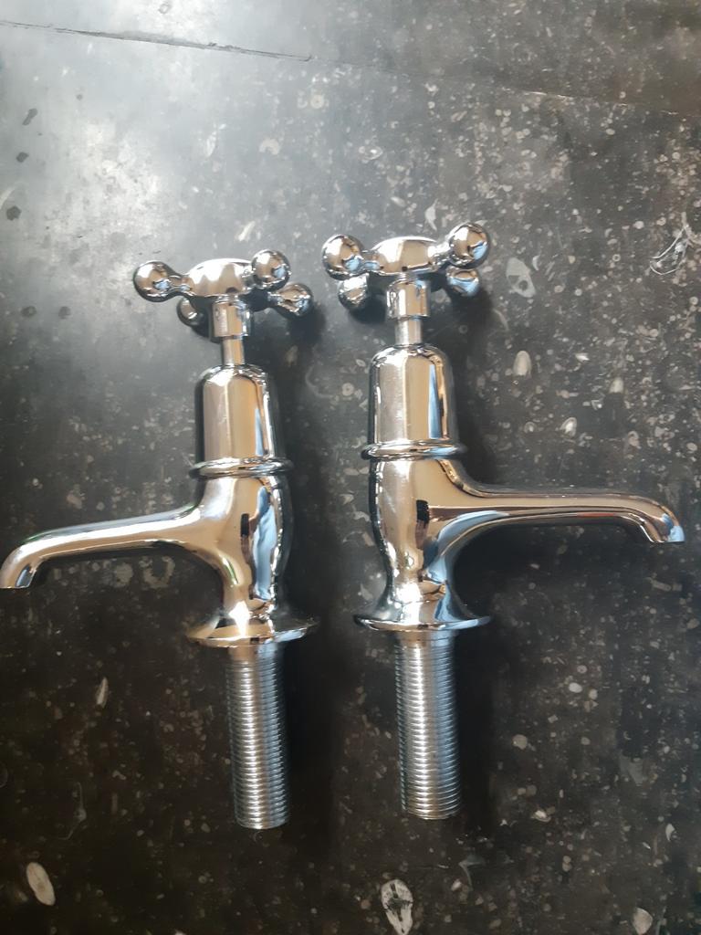 Nieuwe Kranen Barber Wilsons hot cold, Doe-het-zelf en Verbouw, Sanitair, Ophalen of Verzenden, Nieuw, Chroom, Kraan