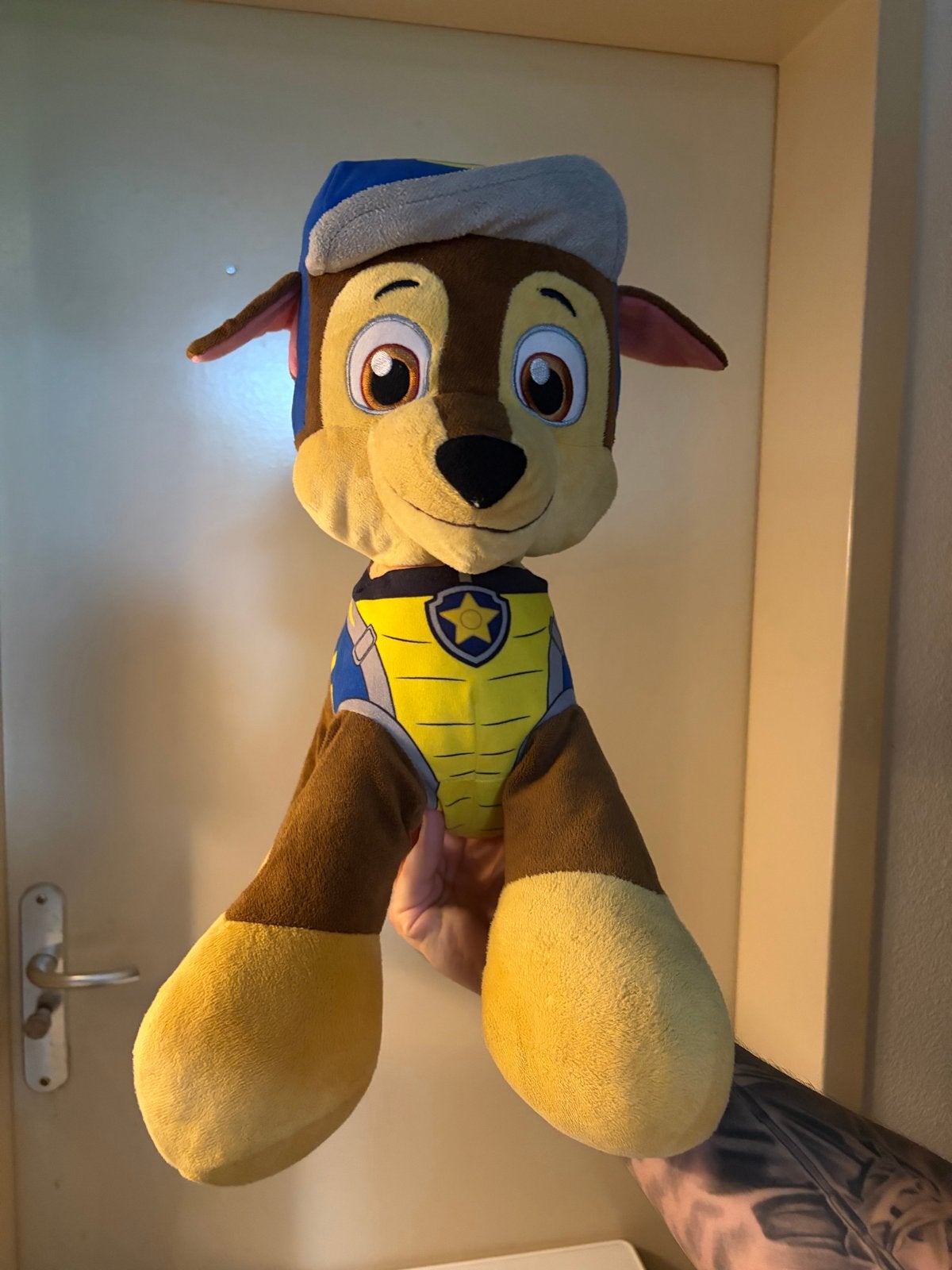 Paw Patrol Chase knuffel, Overige merken, Zo goed als nieuw, Middelgroot (20 tot 80 cm), Meerkleurig