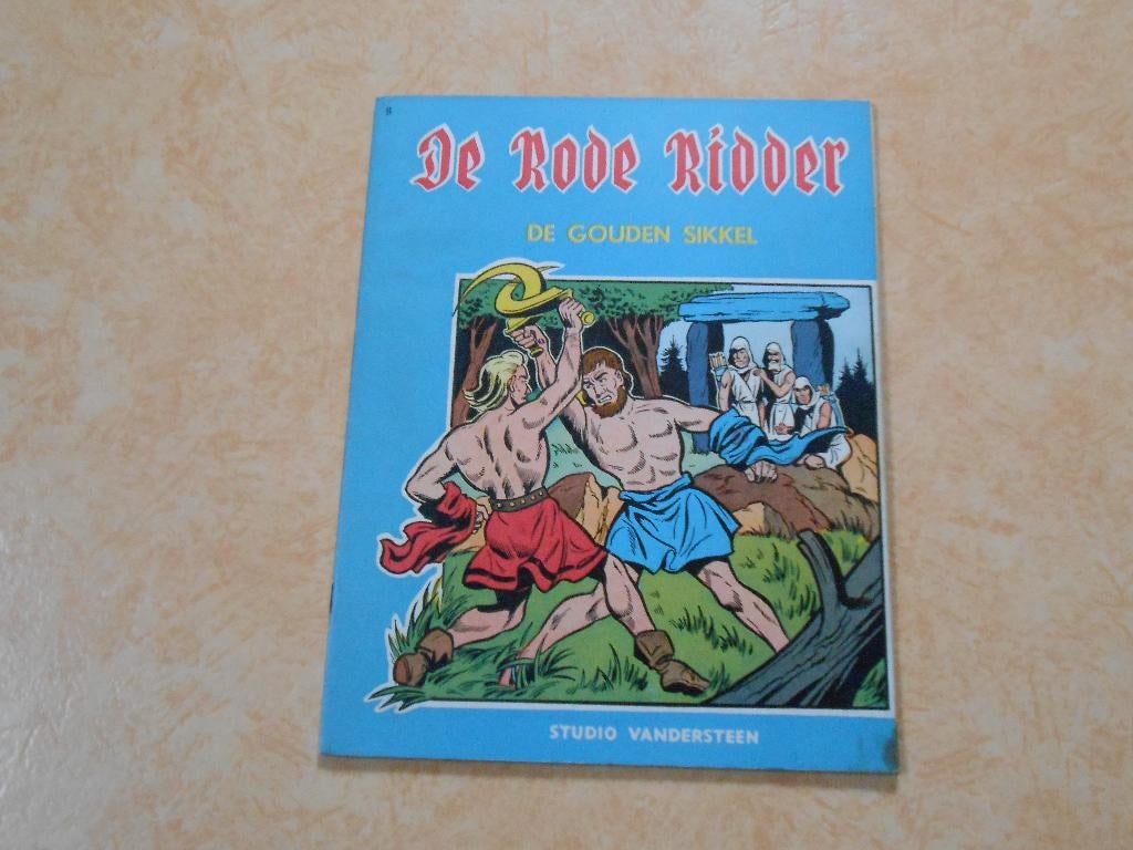 Rode ridder 8 De gouden sikkel 1962. 2 de druk., Willy Vandersteen, Eén stripboek, Ophalen of Verzenden, Zo goed als nieuw