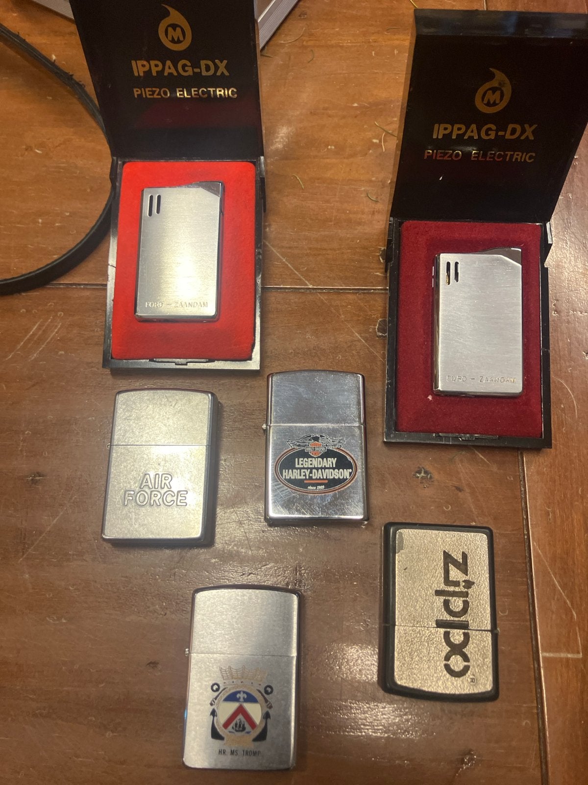 Verzameling aanstekers (Zippo, Harley-Davidson, Ippag-DX), Gebruikt, Ophalen of Verzenden, X, Aansteker