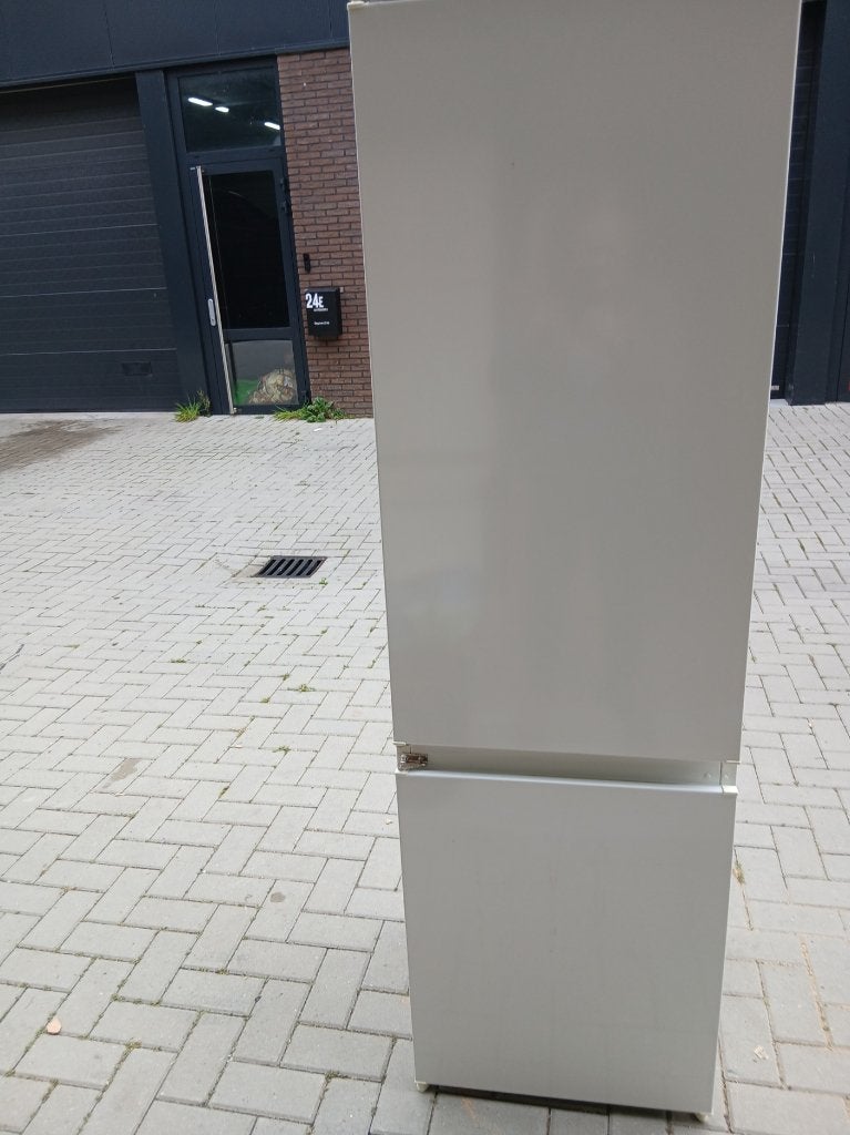koel vries combi Pelgrim inbouw sleepdeur netjes 89 euro, Ophalen, Gebruikt, Wit, 50 tot 100 cm