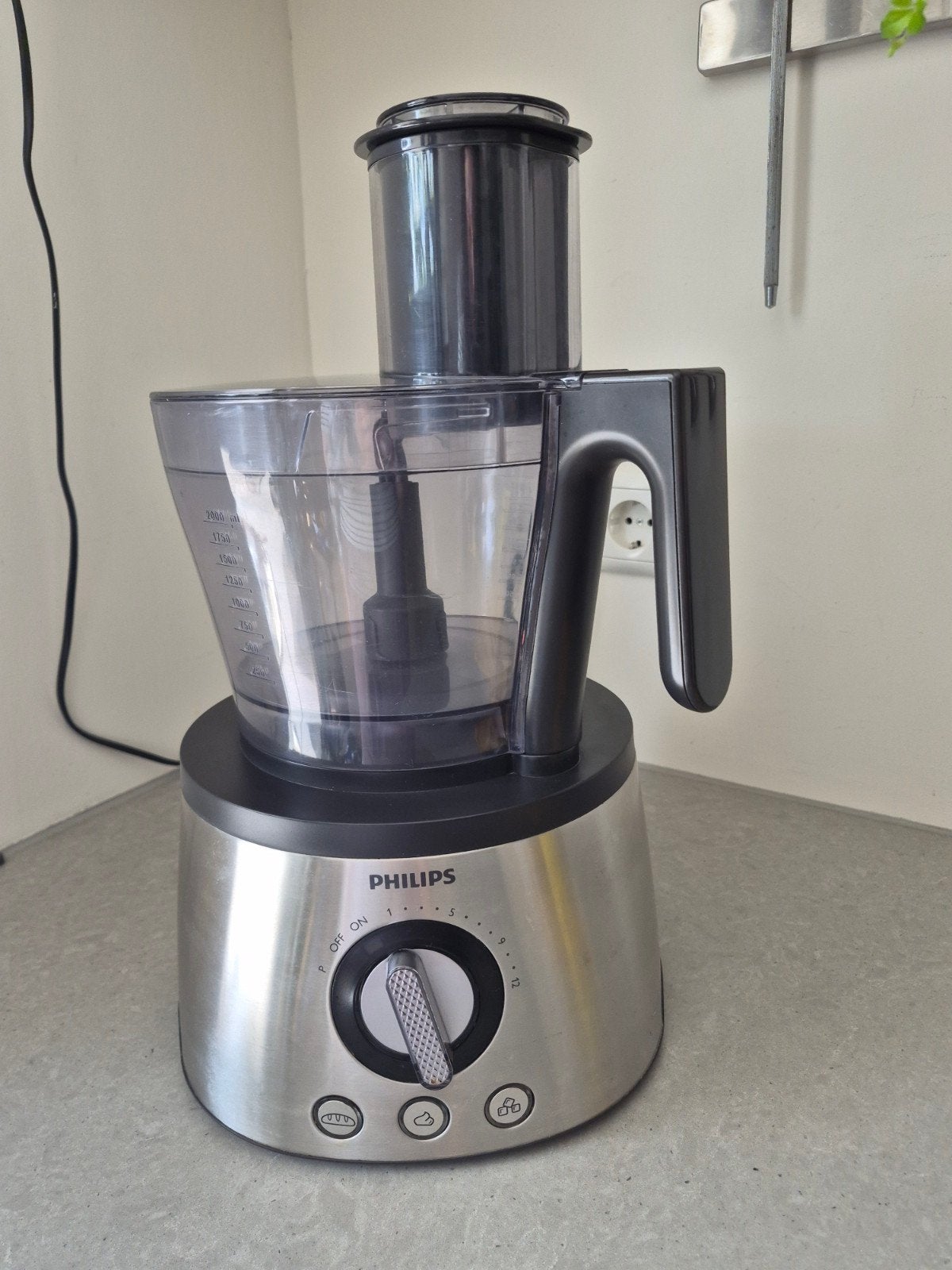 Philips Keukenmachine HR7778 (excl. sapcentrifuge&blender), Ophalen of Verzenden, Gebruikt, 3 snelheden of meer