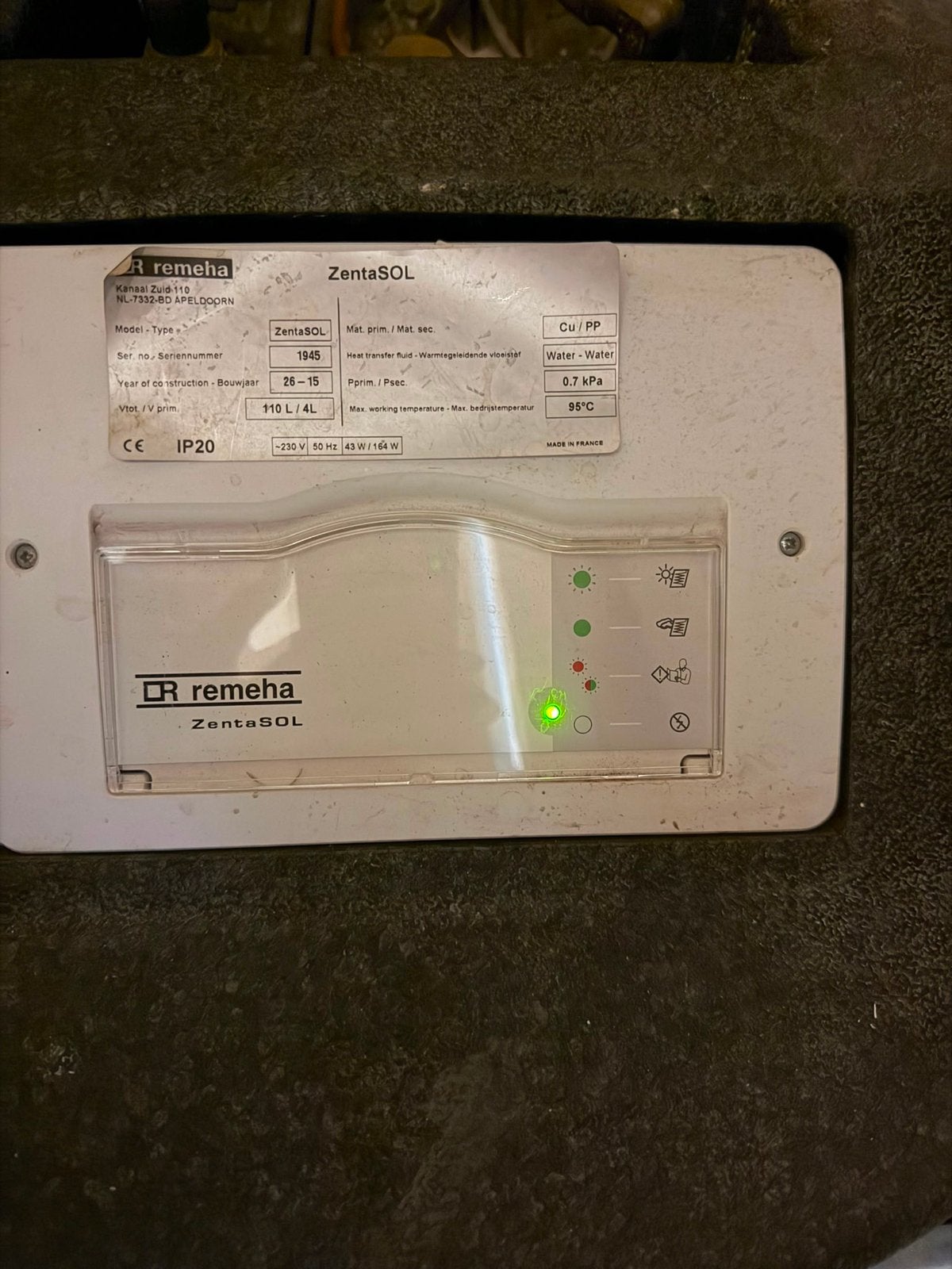 Remeha ZentaSOL Zonneboiler Systeem - Compleet, Doe-het-zelf en Verbouw, Ophalen, Gebruikt, 100 liter of meer, Boiler