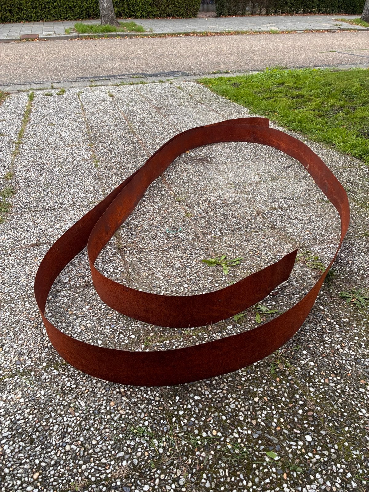 Cortenstaal borderrand 500x15cm voor tuin of terras, Ophalen, Overige materialen, Border, Minder dan 25 cm