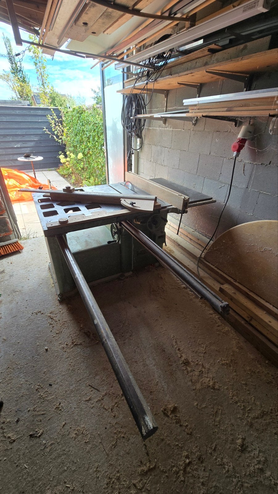 Wadkin Bursgreen GBP12 zaagtafel met roltafel, Doe-het-zelf en Verbouw, Gereedschap | Zaagmachines, Ophalen, Gebruikt, 70 mm of meer