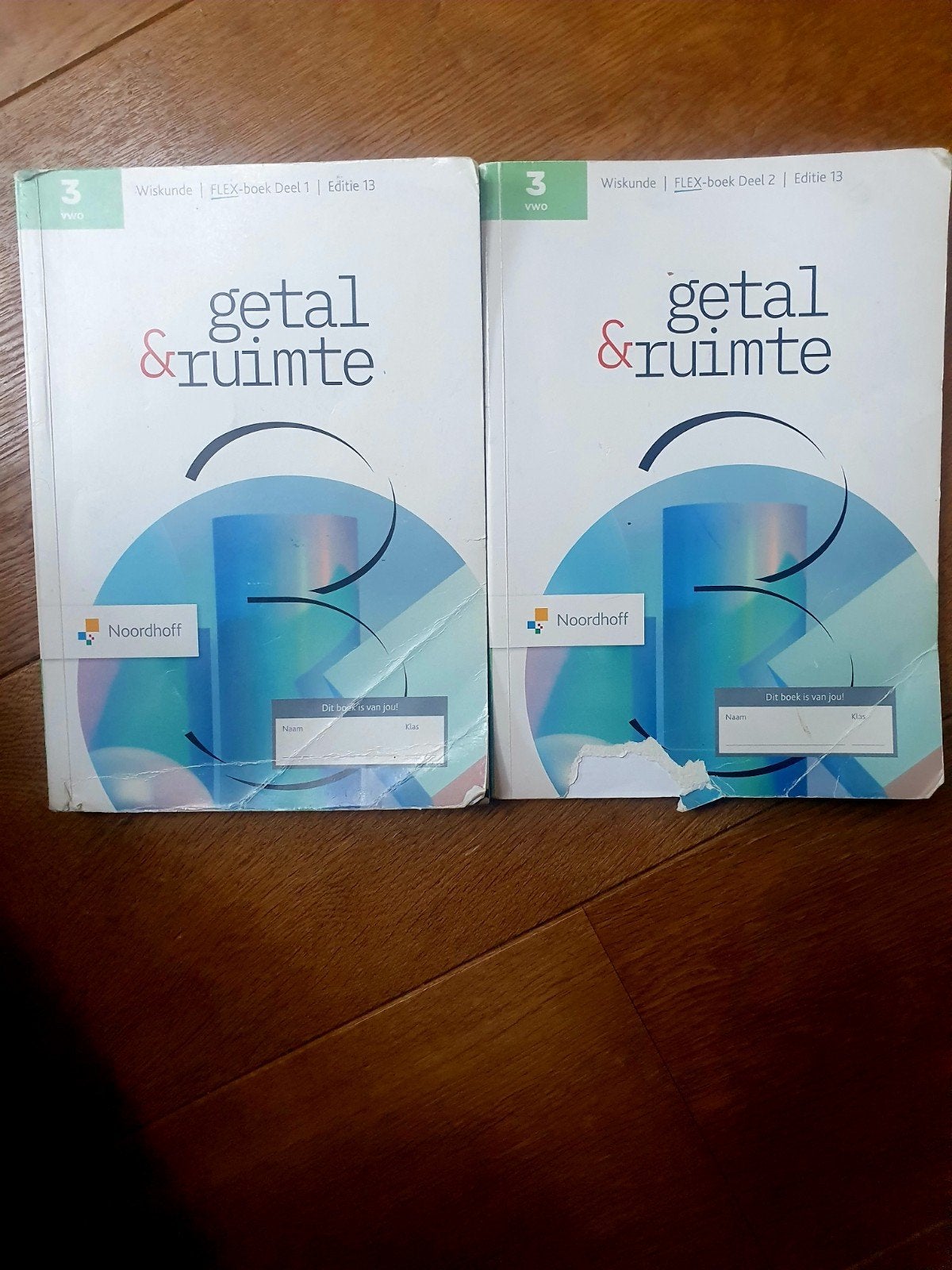 Getal en Ruimte VWO3 Flexboek deel 1&2 Editie 13, Ophalen, Noordhoff, Zo goed als nieuw, Beta