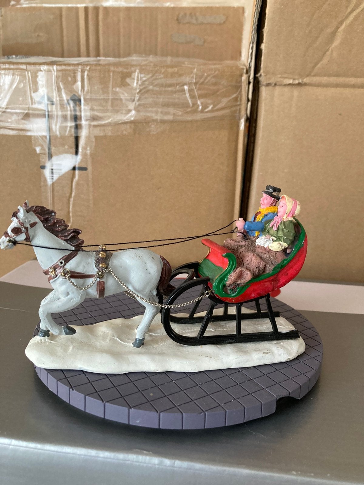 Sleigh ride lemax, Ophalen of Verzenden, Zo goed als nieuw