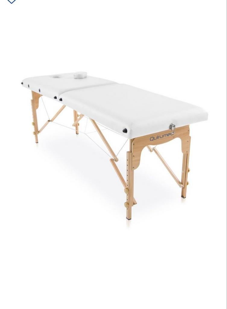 Houten opvouwbare massagetafel - Wit, Ophalen, Nieuw