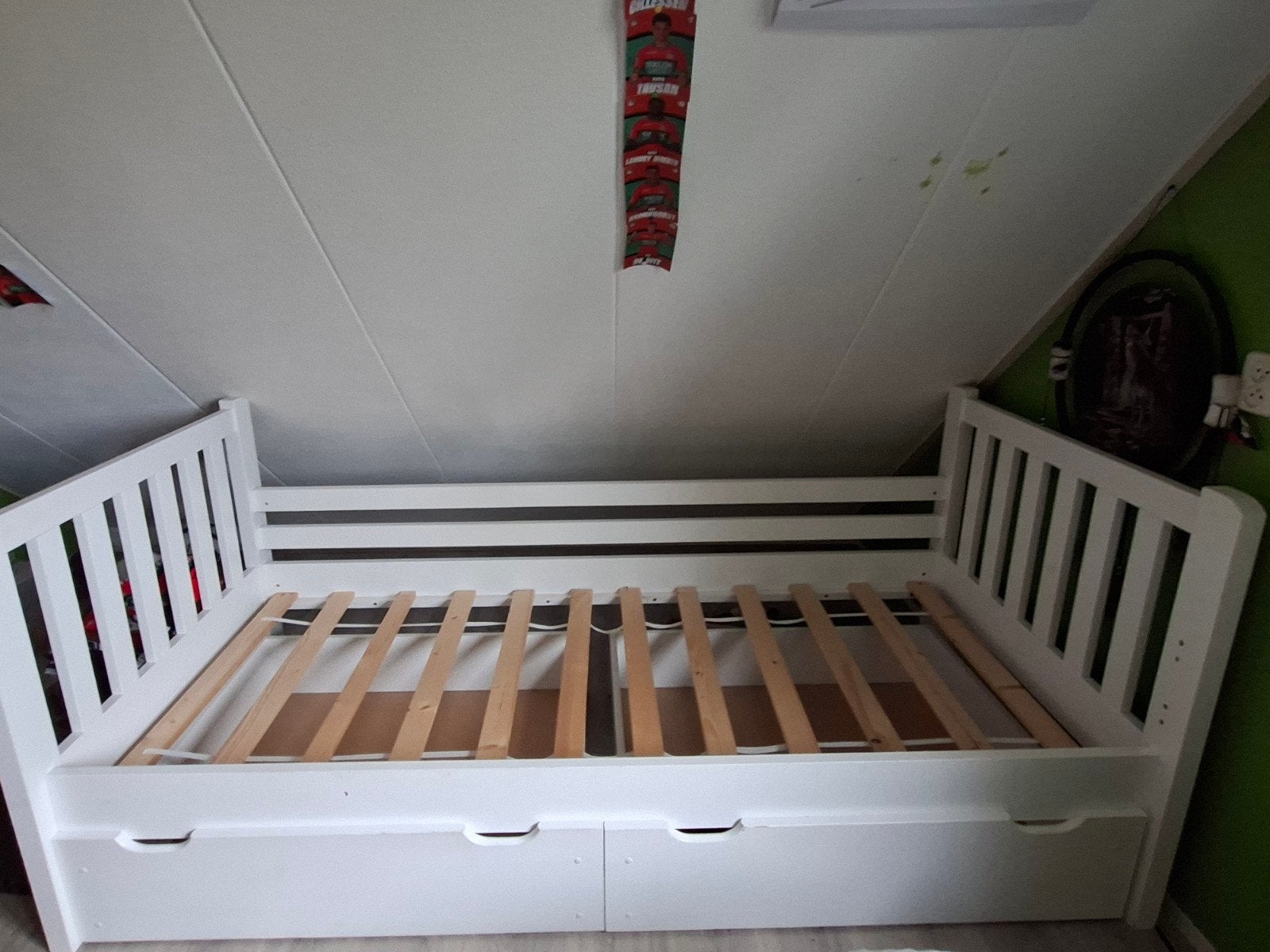 1 persoons kinder bed, Ophalen, 85 tot 100 cm, Gebruikt, Matras