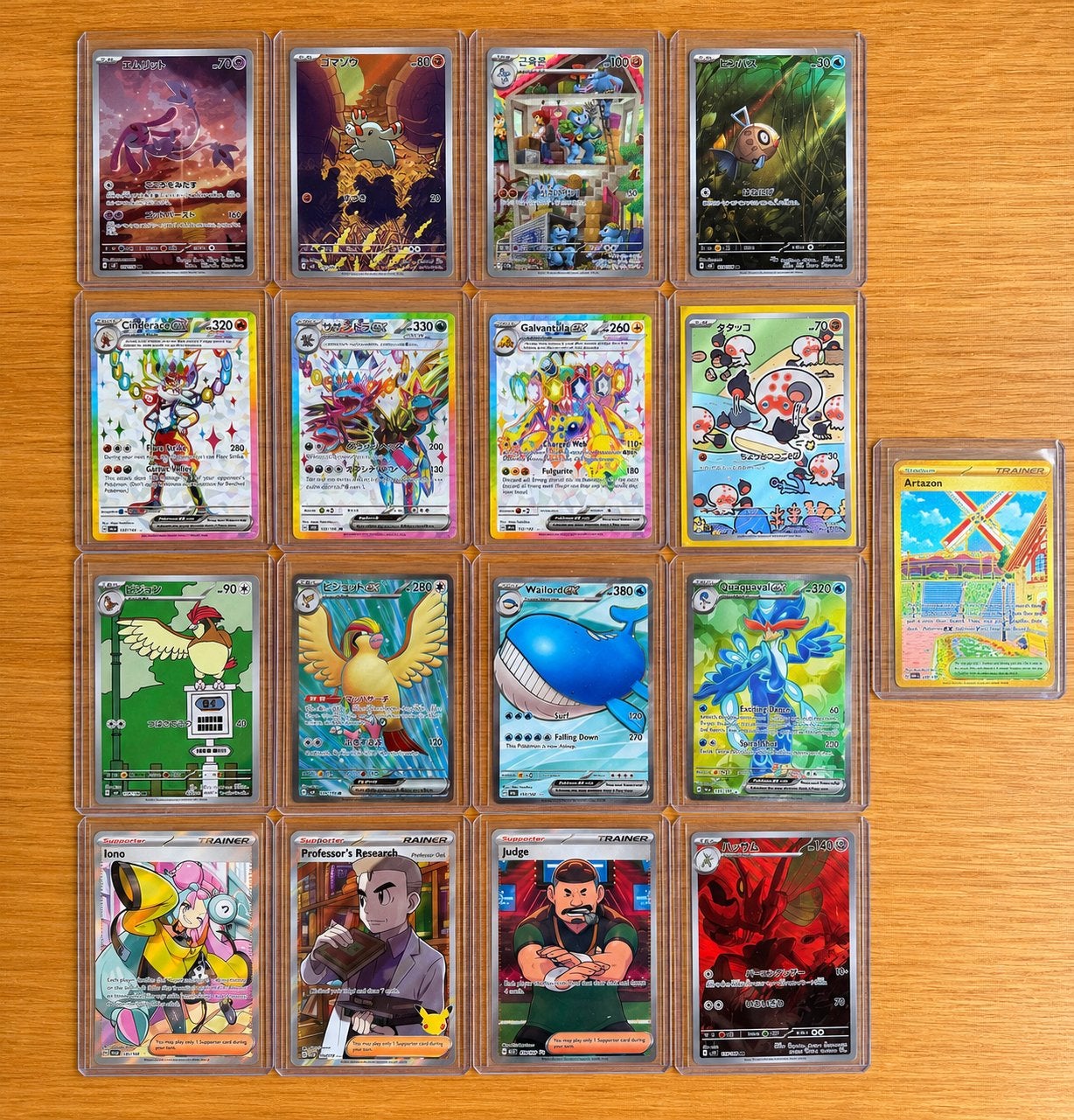 Pokémon kaarten lot (full arts, IR, EX) - ENG, JP & KR, Ophalen of Verzenden, Zo goed als nieuw, Meerdere kaarten