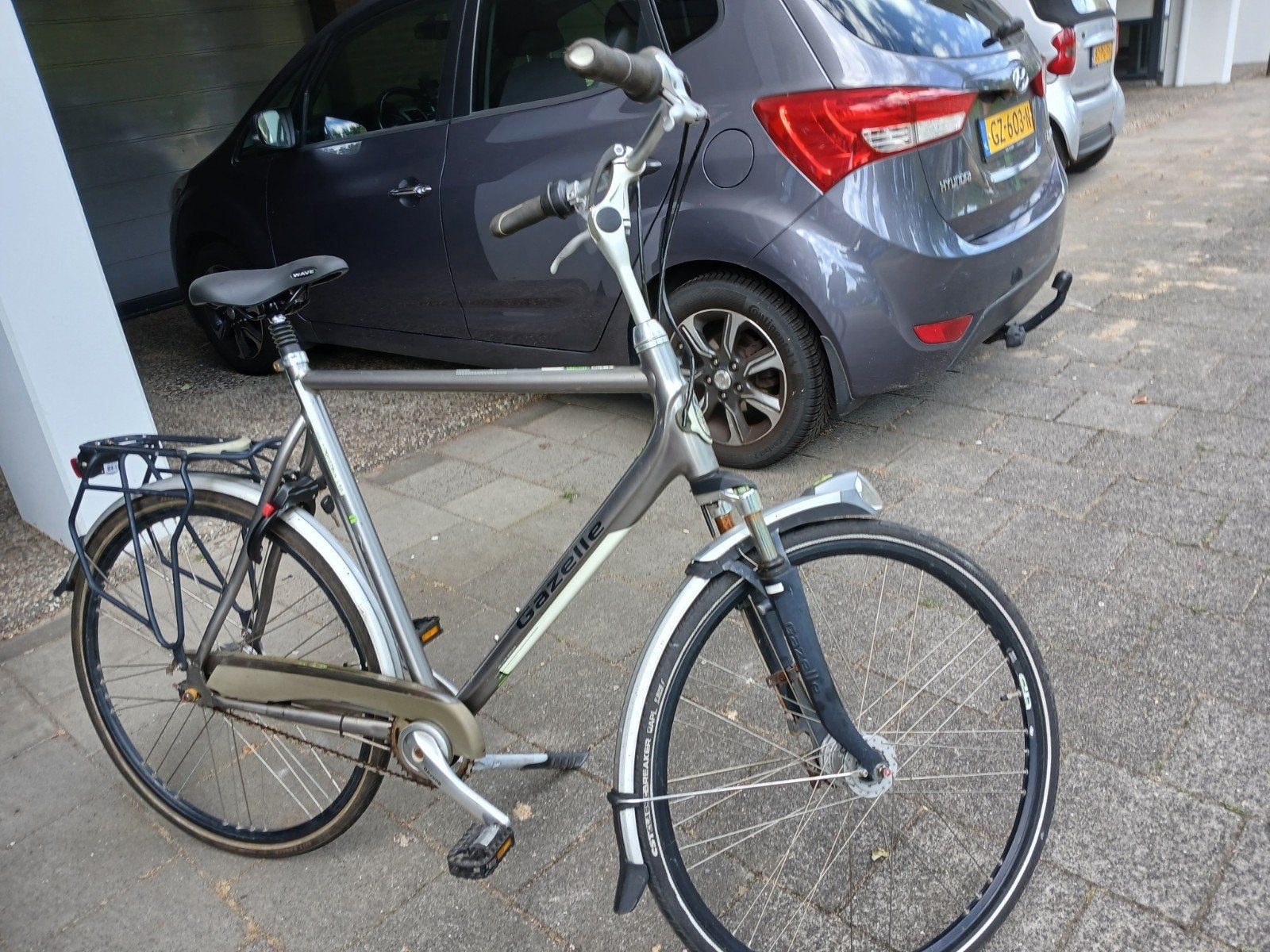 heren fiets, Fietsen en Brommers, Elektrische fietsen, 59 cm of meer, Ophalen, Gebruikt, Gazelle