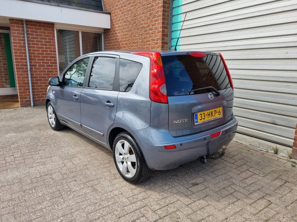 Nissan Note 1.4 Life 5-Drs Airco! Bj:2009 NAP!, Voorwielaandrijving, Gebruikt, 4 cilinders, Blauw