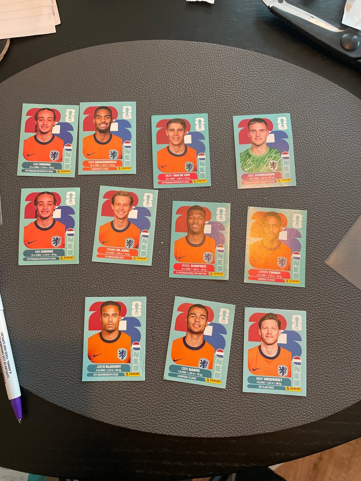 Panini Voetbalplaatjes Oranje WK 2026 Diverse Spelers, Ophalen of Verzenden, Zo goed als nieuw, Overige binnenlandse clubs, Spelerskaart