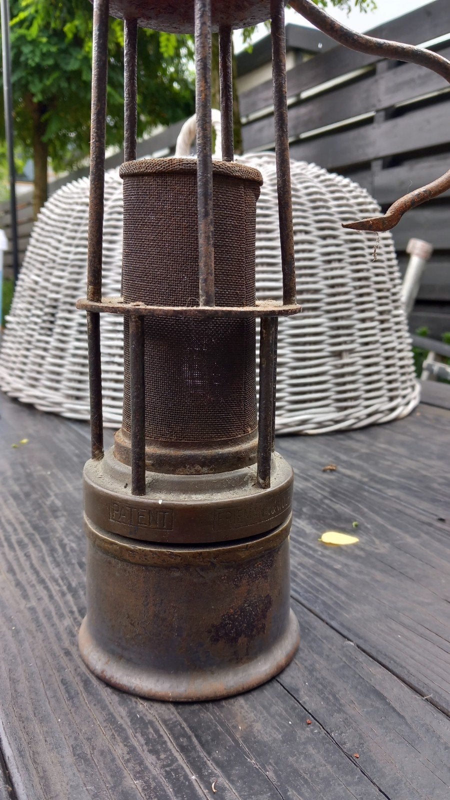 antieke mijnlamp, Ophalen of Verzenden