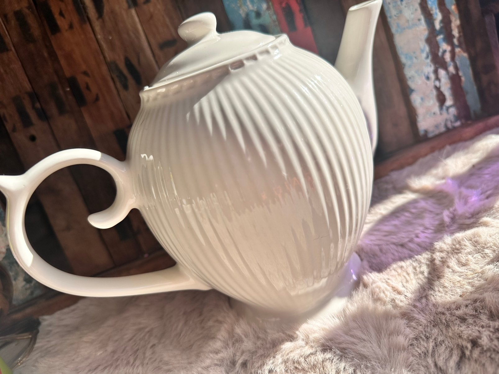 Theepot / porselein / Siaki Amsterdam / aanvul servies, Vintage, Ophalen of Verzenden, Zo goed als nieuw, Theepot