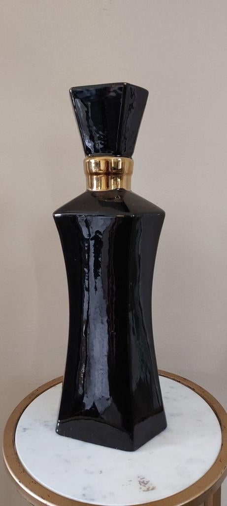 Colmore Hotelchique Luxe Zwart Gouden Keramische Vaas, Ophalen of Verzenden, Nieuw, Zwart, Aardewerk of Porselein