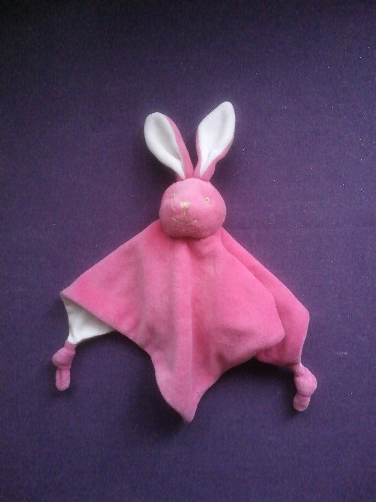 BAMBINO Knuffeldoekje KONIJN MET TWEE KNOPEN **Nieuw**, Overige merken, Ophalen of Verzenden, Met label, Roze