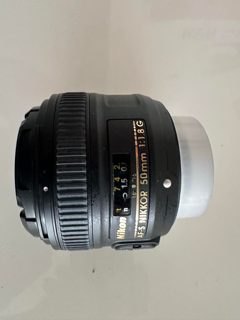 Nikon AF-S NIKKOR 50mm f/1.8G lens met doos en zonnekap, Ophalen, Zo goed als nieuw, Standaardlens