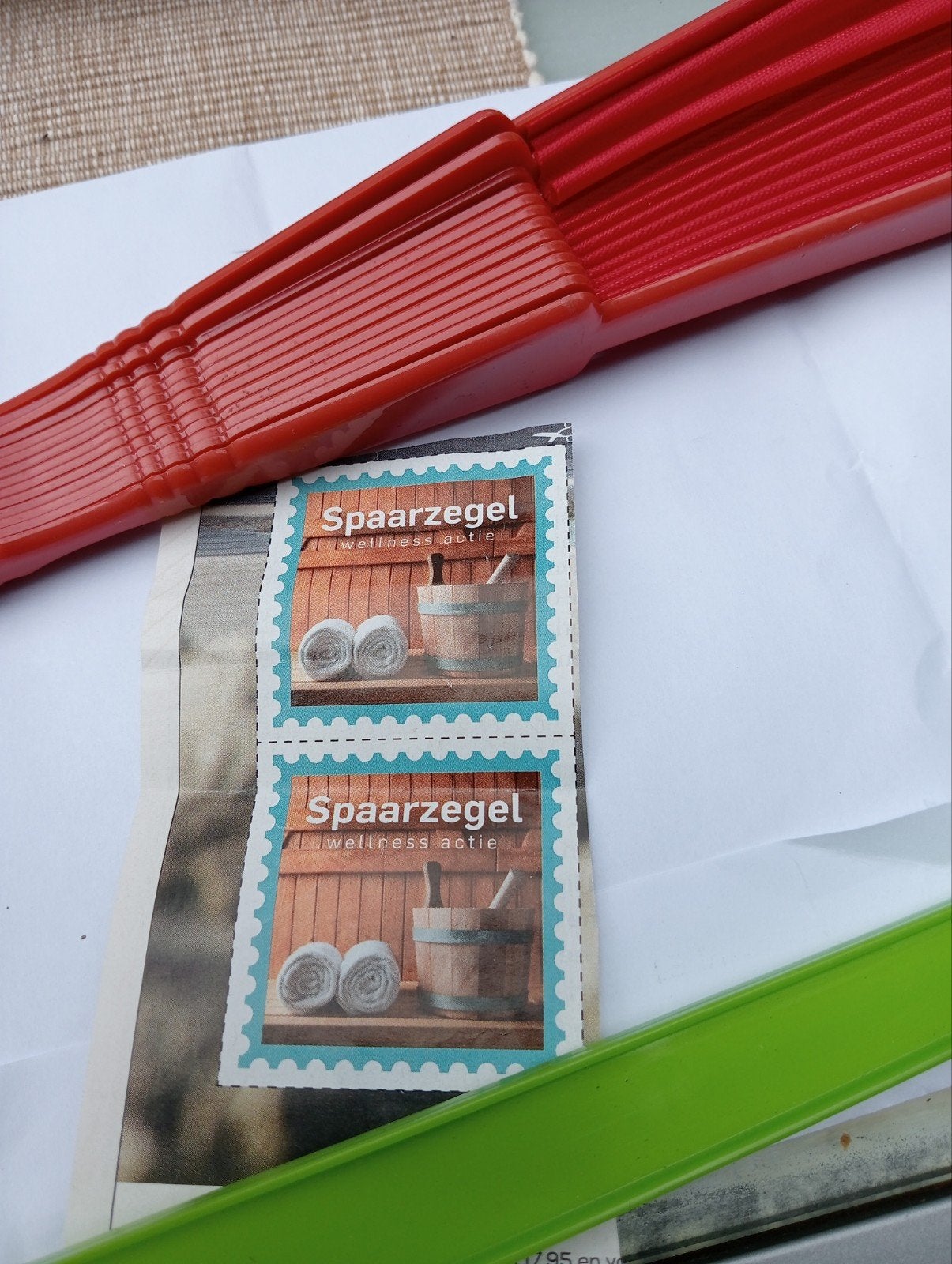 SAUNAZEGELS 45 STUKS, Ophalen
