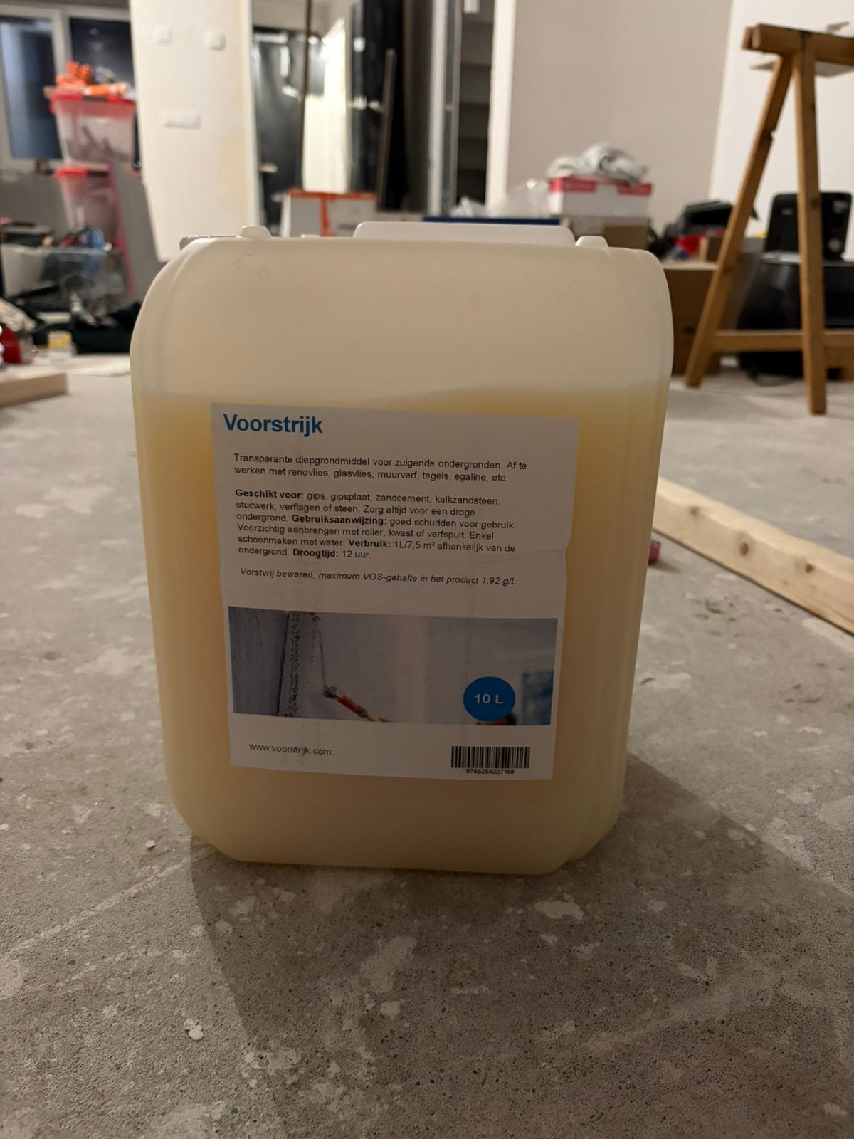3x Diepgrond Voorstrijk 10L Renovlies Nieuw, Ophalen, Nieuw, Wit