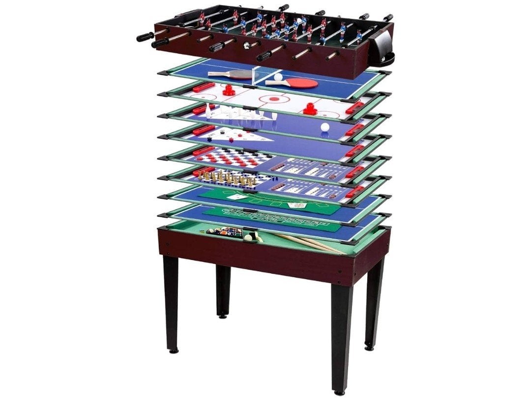 Mega Multi-Game Tafel - Biljart, Voetbal, Roulette, Vijf spelers of meer, Ophalen, Zo goed als nieuw, Mega