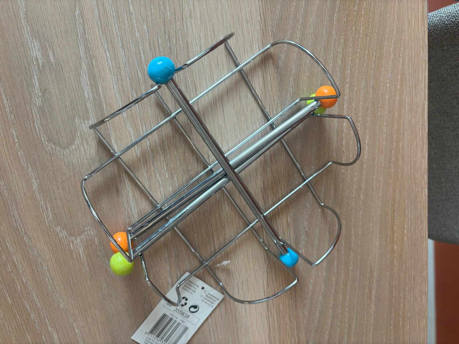 Vintage Atomic Sputnik Stijl Servethouder - Metaal, Ophalen of Verzenden, Metaal, Meerkleurig, Overige merken
