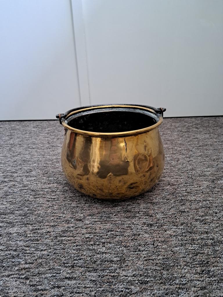 Antieke koperen pot met handvat, Antiek en Kunst, Antiek | Koper en Brons, Ophalen, Koper