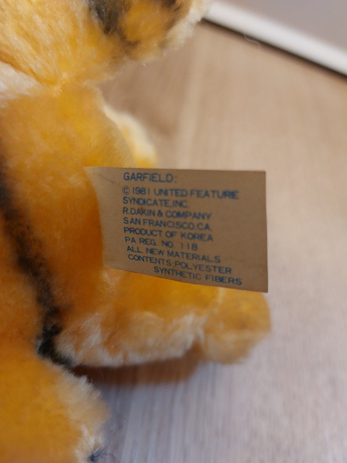 Garfield knuffel 22 cm, Ophalen of Verzenden