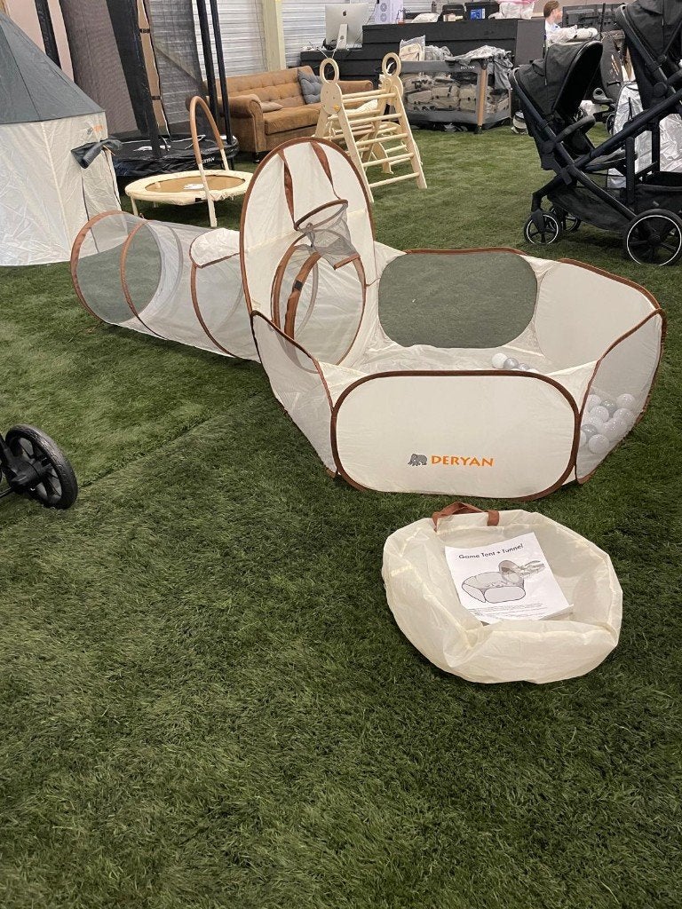 Deryan Luxe Pop Up Speeltent Incluis 45 ballen - Cream/Bruin