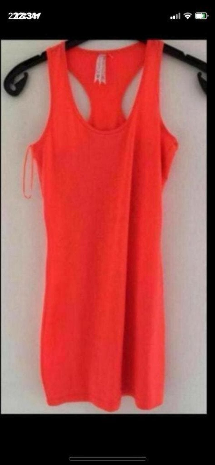 Neon Oranje Racerback Tanktop maat S, Kleding | Dames, Ophalen, Oranje, Zo goed als nieuw, Maat 36 (S)