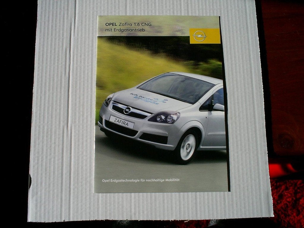 Opel Zafira 1.6 CNG mit Erdgasantrieb 6 / 2002 12 pag., Verzenden, Zo goed als nieuw, Opel