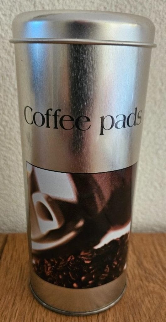 Koffiepads blik Mivat, mooi in uw keuken, gaaf, 20 cm hoog!, Verzamelen, Blikken, Ophalen of Verzenden, Zo goed als nieuw, Overige
