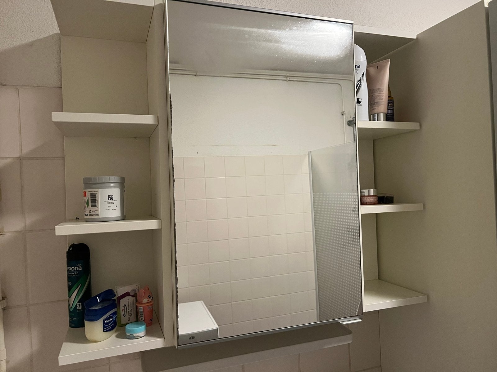 Badkamer spiegelkast met opbergruimte, Ophalen, 50 tot 100 cm, Minder dan 25 cm, Minder dan 100 cm