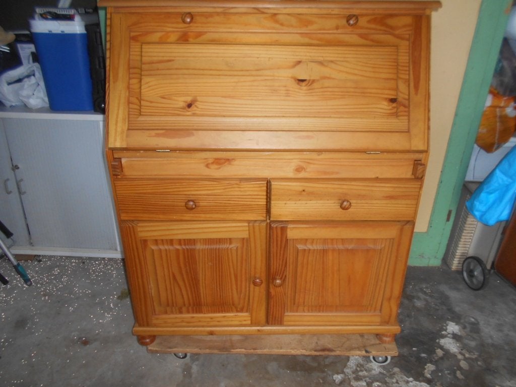 Grenen secretaire, Ophalen, Gebruikt