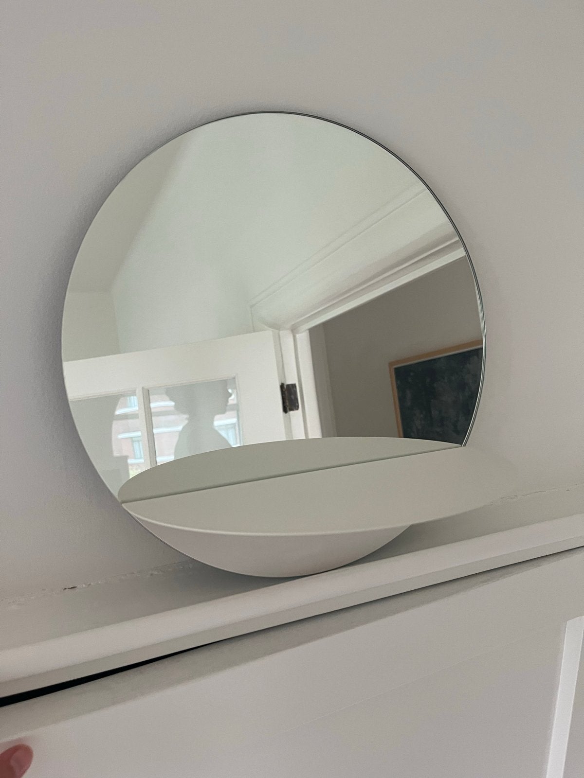 Horizon spiegel van Normann Copenhagen - Zo goed als nieuw, Antiek en Kunst, Ophalen, Rond, Minder dan 50 cm