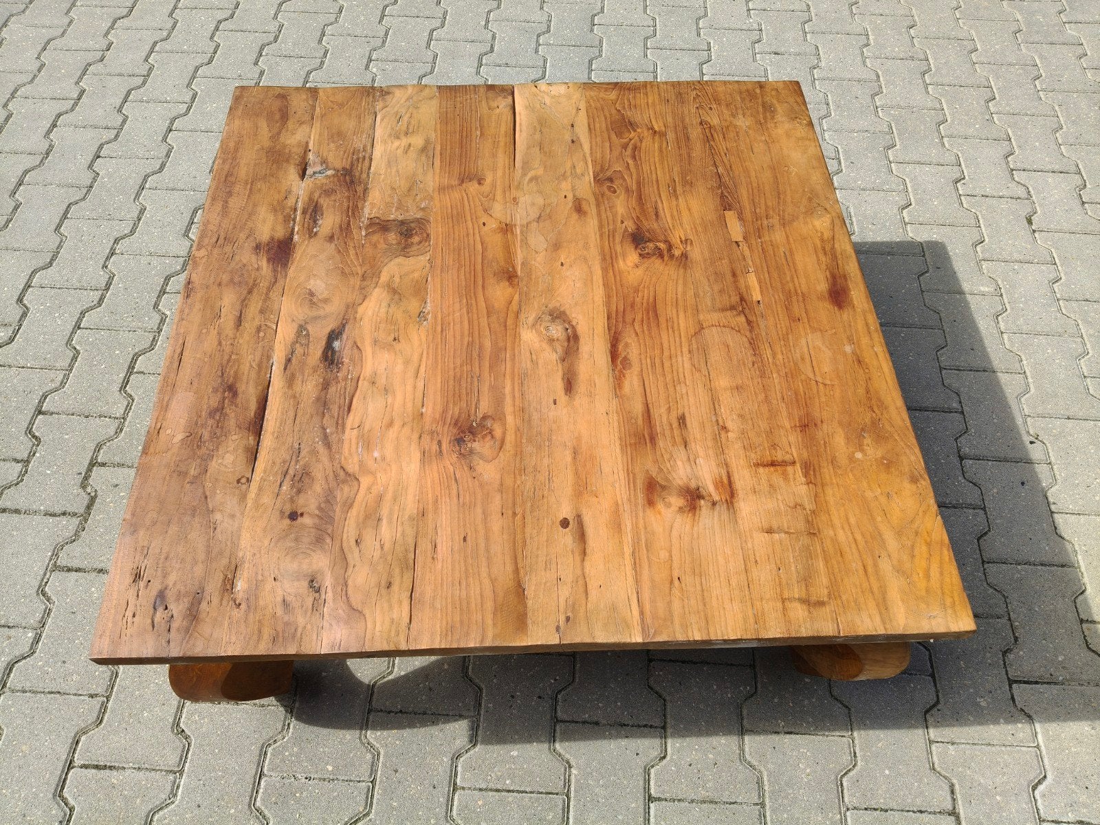 salontafel Teak 100x100, Gebruikt, 100 tot 150 cm, 5 – 50, Vierkant