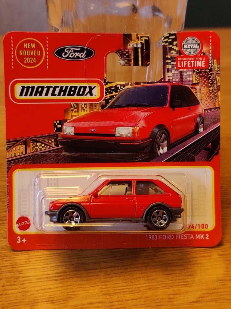 Matchbox Ford Fiesta MK2 ROOD, Ophalen of Verzenden, Auto