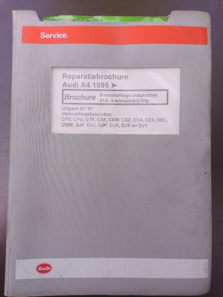 Audi A4 B5 dealer werkplaatsboek Quattro versnellingsbak 01A, Ophalen of Verzenden, Gelezen, Audi