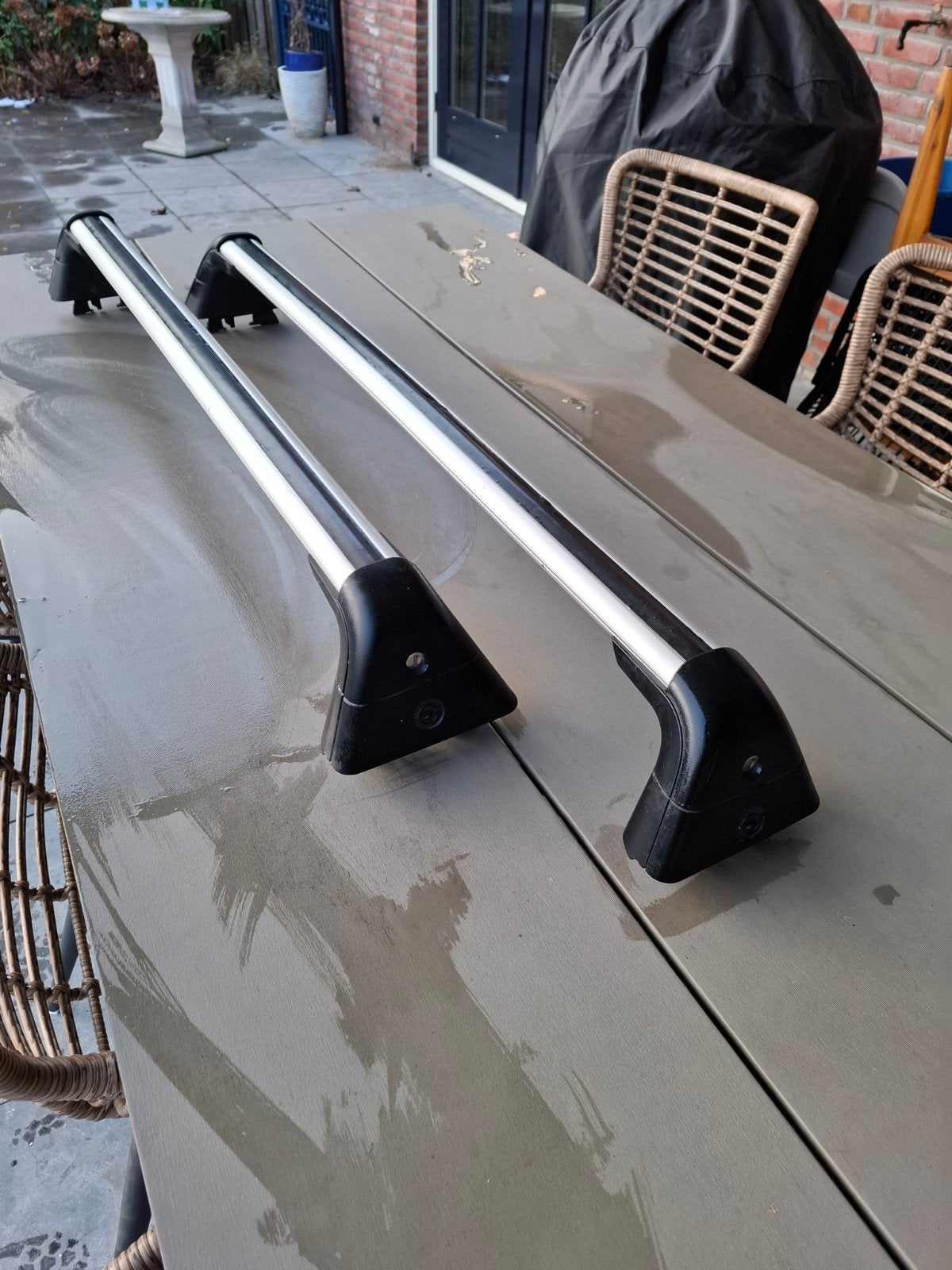 Opel dakdragers met slot en sleutel, Ophalen, Gebruikt